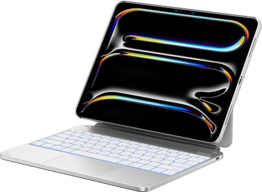 Typecase Edge Klappdeckel Robust mit Tastatur Weie (iPad Air 13 2024/2025)