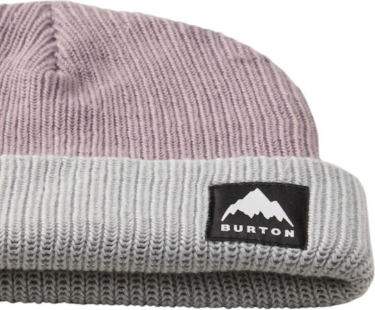 Recycled Beanie Ανδρικός Σκούφος Πλεκτός σε Μωβ χρώμα