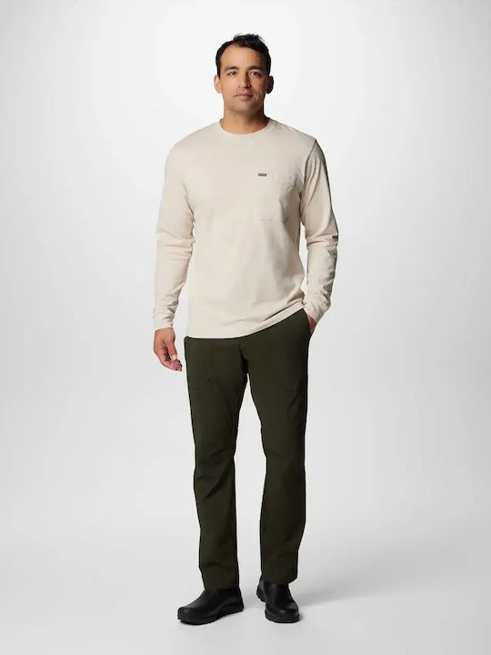 Columbia Pant Ii Ανδρικό Μακρύ Παντελόνι Πεζοπορίας Μαύρο