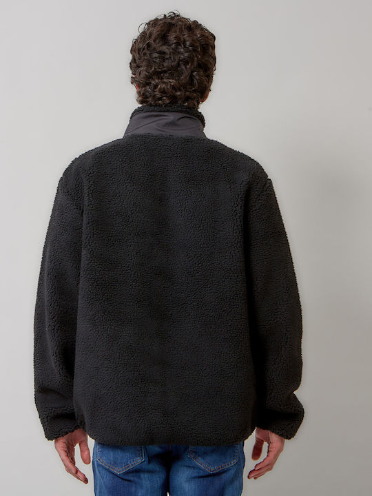 Ανδρική Ζακέτα Fleece Μαύρη