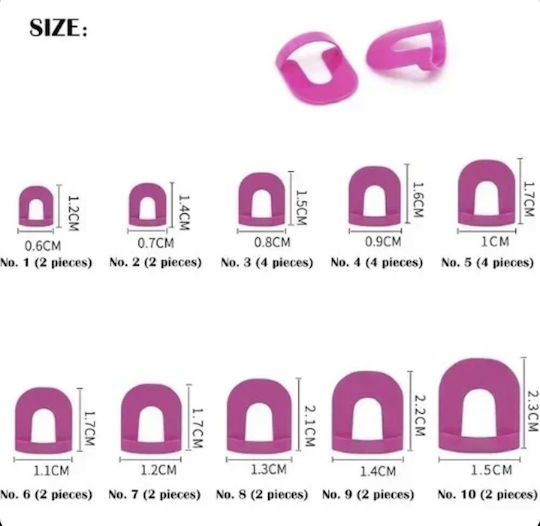 Stencil Nail Cases Easy Painting 10 Sizes 26 Pieces