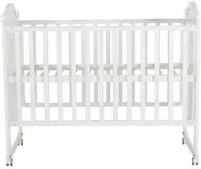 Cangaroo Babybett Juno Weiß mit Rädern