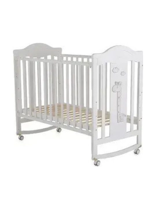 Cangaroo Babybett Weiß für Matratze 60x120cm