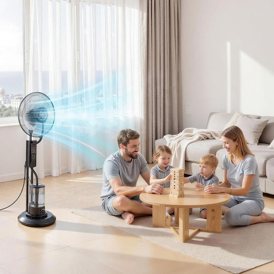 Vevor Vevor Misting Fan 75W with Remote Control Black