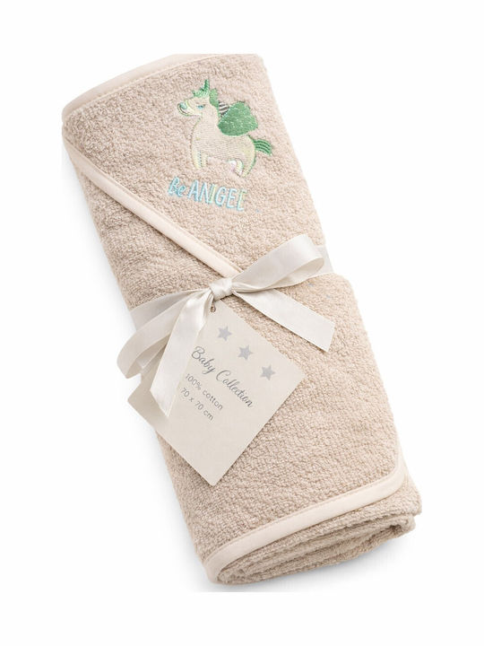 Beboulino Baby Bath Towel Bathrobe Hooded 75x75cm