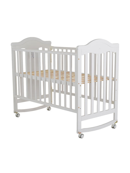 Cangaroo Babybett Weiß für Matratze 60x120cm