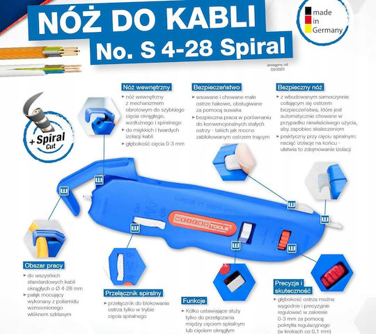 Weicon Automatic Cable Stripper with Cutter
