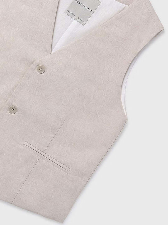 Kids Cotton Beige Vest
