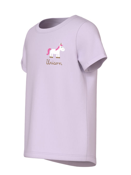 Детска тениска Lilac Unicorn