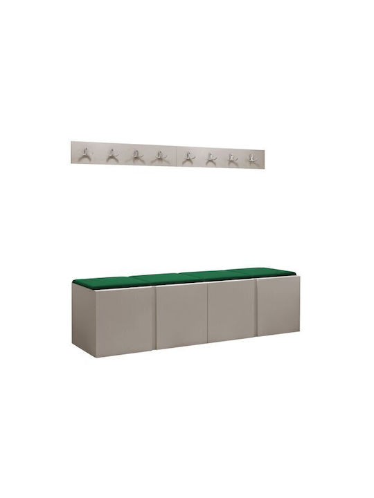 Hartford 276 Mobilier de Intrare cu Oglindă Cashmere 168x46x42cm