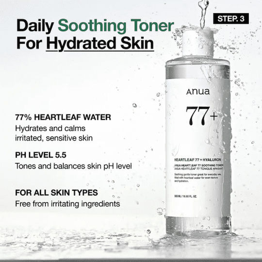Anua Glass Skin Essential Set Skin Care Set for Moisturizing 4pcs