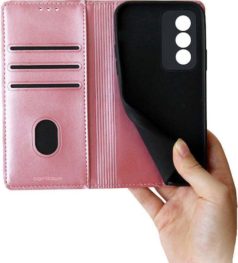 Husă Portofel Vintage Magnet Wallet Sonique Oppo A80 5g Rose Gold