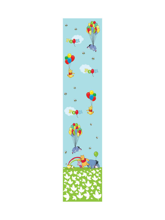 Disney Παιδική Κουρτίνα WP009 Winnie με Τρέσα Μπλε 140x290εκ.
