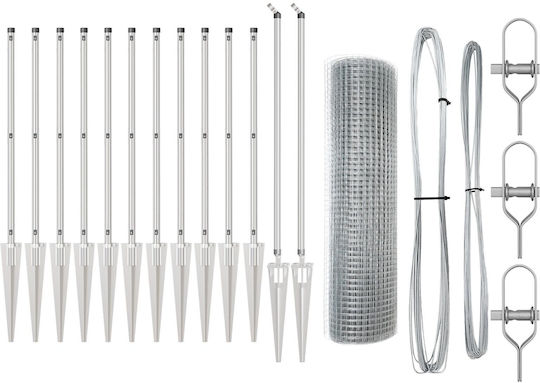 vidaXL Zaunpfahl für den Garten Verzinkt 100x25cm 2Stück