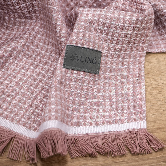 Lino Home Geschirrtuch aus 100% Baumwolle in Lila Farbe 40x60cm