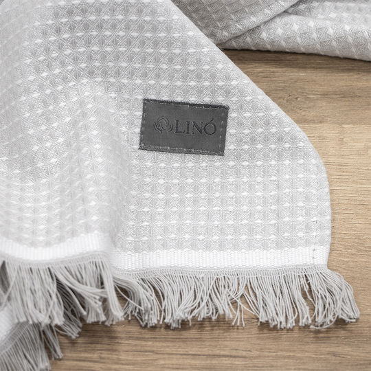 Lino Home Geschirrtuch aus 100% Baumwolle in Beige Farbe 40x60cm