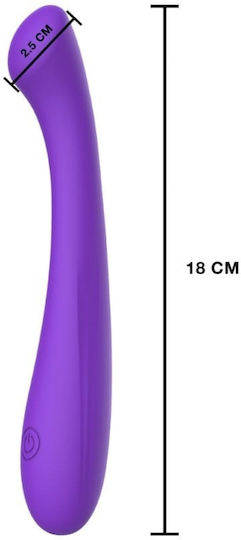 ToyJoy The Luna Вибратор G-Spot с Дистанционно Управление 18см Лилав