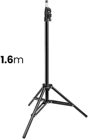 Avizar Adjustable Telescopic Tripod 1.6m Smartphone Holder Black