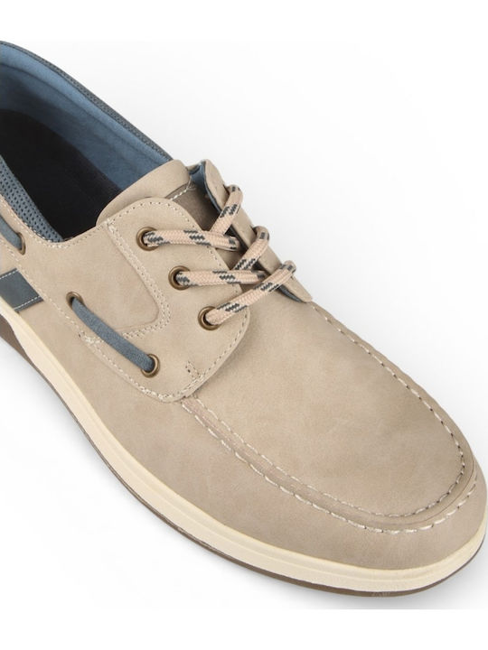 Ανδρικά Boat Shoes σε Μπεζ Χρώμα