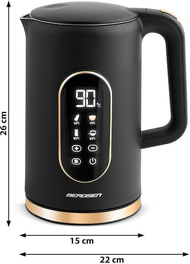 Berdsen Fierbător 1.7lt 2200W Negru