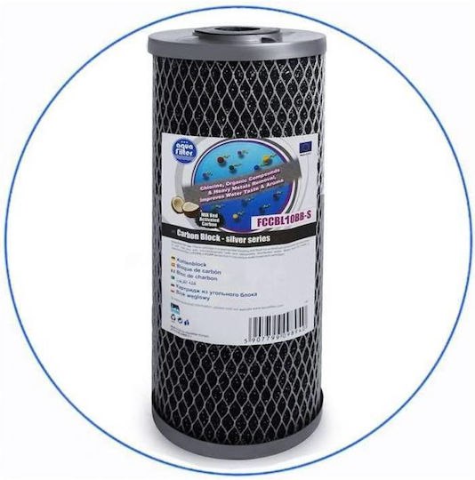 Aqua Filter Συσκευή Φίλτρου Νερού Τριπλή Κεντρικής Παροχής Διατομής 1'' με Ανταλλακτικό Φίλτρο BBPSCBKDFCBLG10