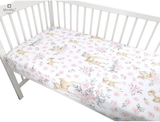 MimiNu Cu Cauciuc Roz 90x40cm MimiNu Cu Cauciuc Roz 90x40cm