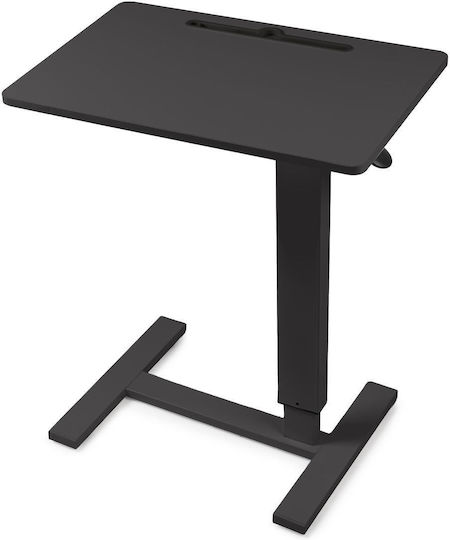 Tabelul pentru Laptop Height-adjustable table with pneumatic lift, with wheels – 60x40 cm tabletop, height 66–90 cm