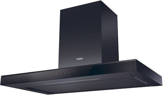 Haier Απορροφητήρας Καμινάδα 90cm Μαύρος με Wi-Fi