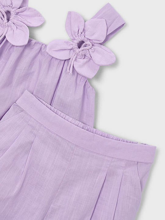 Kinder-Set mit Hose Sommer 2Stück Purple