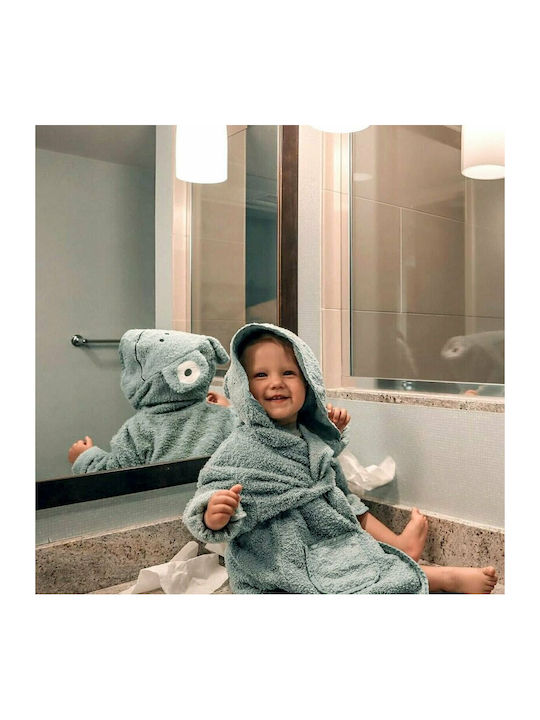 Bubaba Kids Hooded Bathrobe Green Bubaba Kids Hooded Bathrobe Green