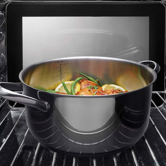 Metaltex Deep Stainless Steel Pot 5lt / 24cm