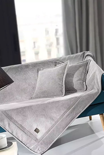 Guy Laroche Rubicon Three-Seater Sofa Throw 170x300cm Elephant