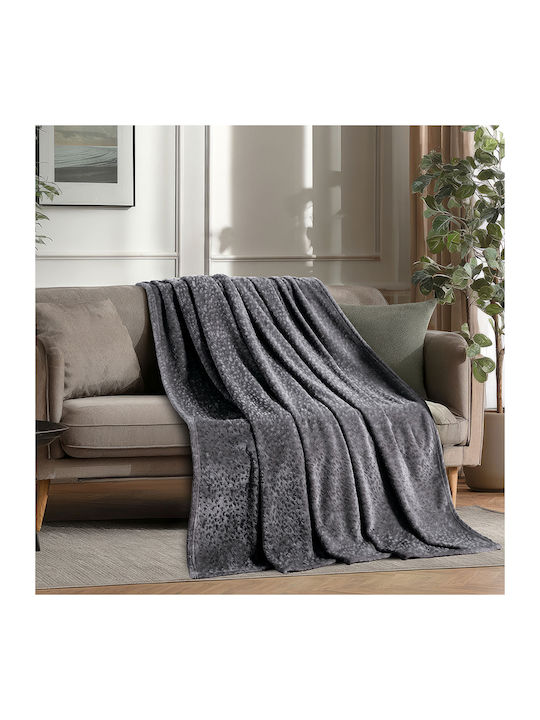 Melinen Giza Cuverturi Pentru Canapea 3 Locuri Jacquard 170x300cm Gri Închis