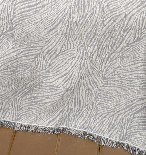 Nima Moca Ριχτάρι Πολυθρόνας Chenille 180x180εκ. Moca Gray 35972