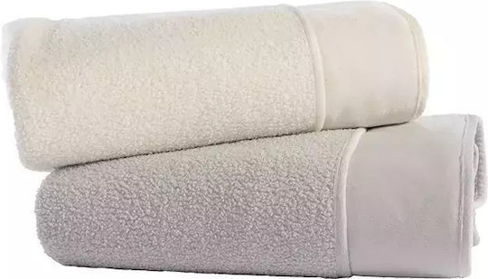 Nef-Nef Homeware Ριχτάρι Διθέσιου Καναπέ Γούνινο 180x250εκ. Ecru