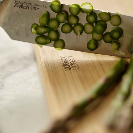 Joseph Joseph Rectangular Bamboo Chopping Board Set Gray 38x28.7cm 3pcs