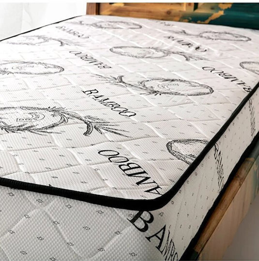 Fully Orthopedic Foam Mattress Single With White Bamboo Fabric (80x180x15cm)