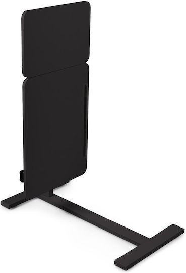 Height-adjustable Table Pneumatic Lift 80x40 Cm Two-part Top Tiltable + Foldable Storage Wheels 66–90 Cm C-shaped Base Bed Sofa Onuvio Black