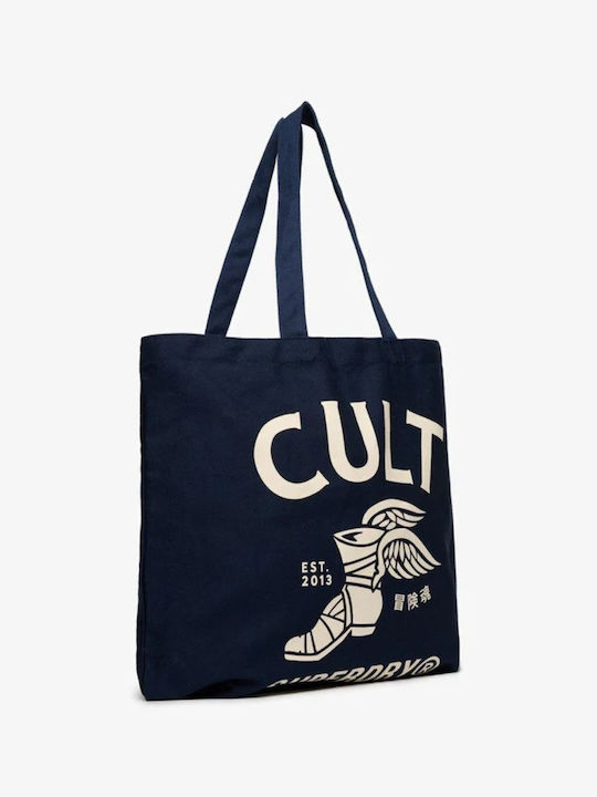 Women's Fabric Tote Handbag Navy Blue