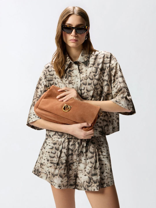 Love Leather Women's Bag Shoulder Tabac Brown