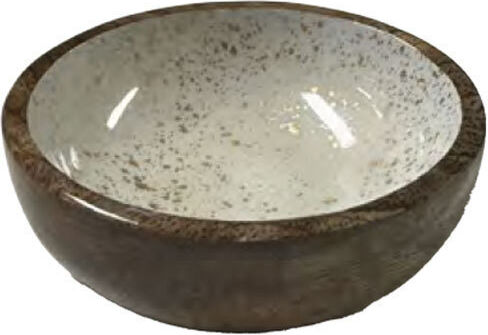 Prestige Serving Bowl Round Wooden White with Diameter 10cm