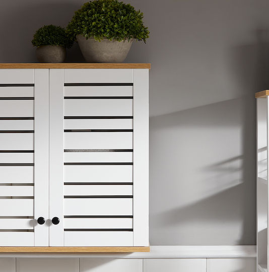 SoBuy Bathroom Cabinet L19xW19xH56cm White
