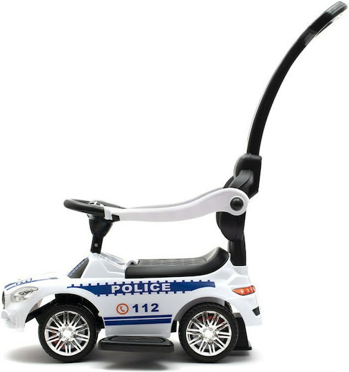 BabyMix Baby Lauflernhilfe Ride On mit Elterngriff für 12+ Monate Weiß