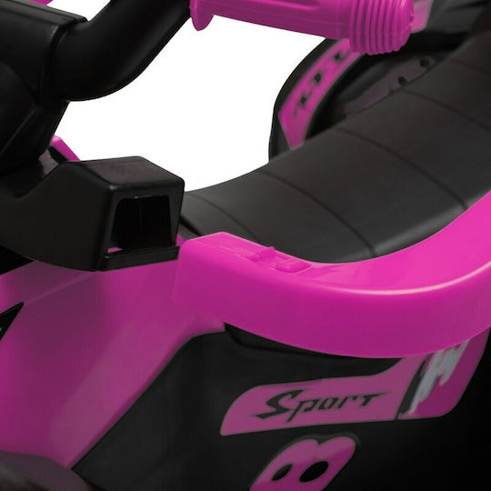 BabyMix Mega Prime Mașină Ride On Cu Mâner Pentru Părinți Pentru 12+ Luni Cu Sunete Roz