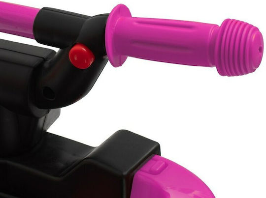 BabyMix Mega Prime Mașină Ride On Cu Mâner Pentru Părinți Pentru 12+ Luni Cu Sunete Roz