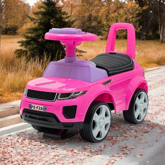 BabyMix Pink Ride On Car for 12+ Months