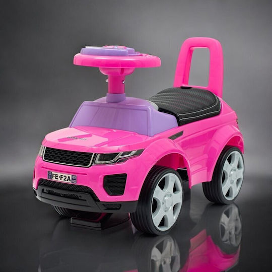 BabyMix Pink Ride On Car for 12+ Months