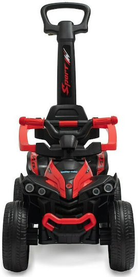 BabyMix Mega Prime Mașină Ride On Cu Mâner Pentru Părinți Pentru 12+ Luni Cu Sunete Roșie