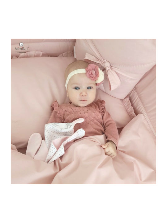 MimiNu Blanket Nursery Swaddling Blankets Cotton Pink 75x75cm