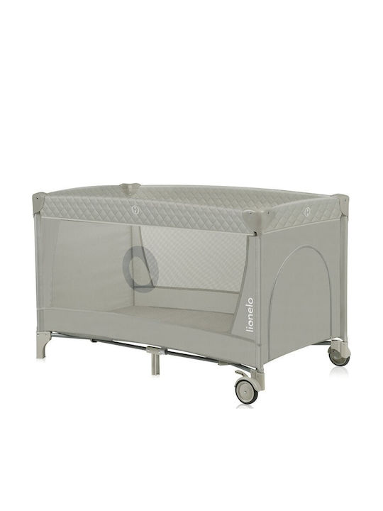 Lionelo Flower Loc de joacă 2 Nivele cu Schimbător & Saltea Bej 60x120cm
